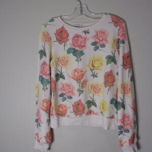 Wildfox Kids Colored Roses Sweater NWT